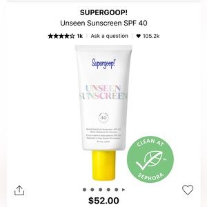 Supergoop Unseen Suncreen